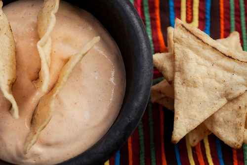 Tuna Chipotle Dip with some tortilla chips